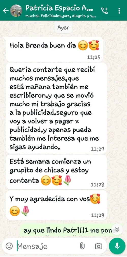 Testimonio de cliente sobre servicios de DigitalBloomKT